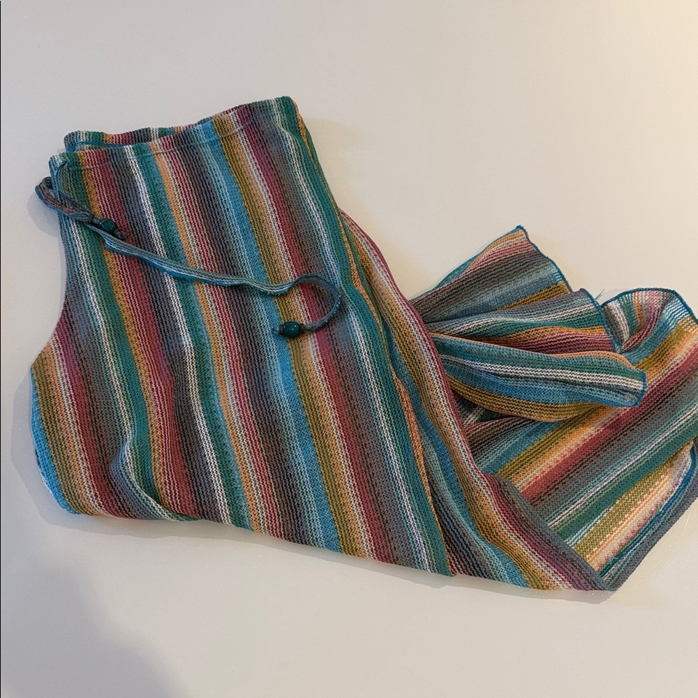 BECCA Colorful Striped Knit Fabric